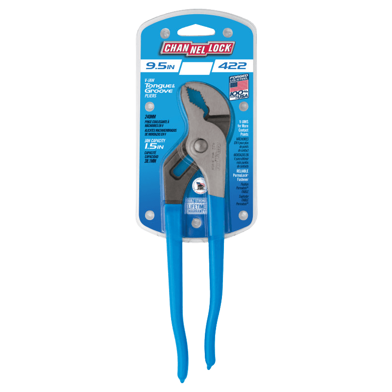 CHANNELLOCK®, Channellock V-Jaw Tongue & Groove Pliers 9.5"